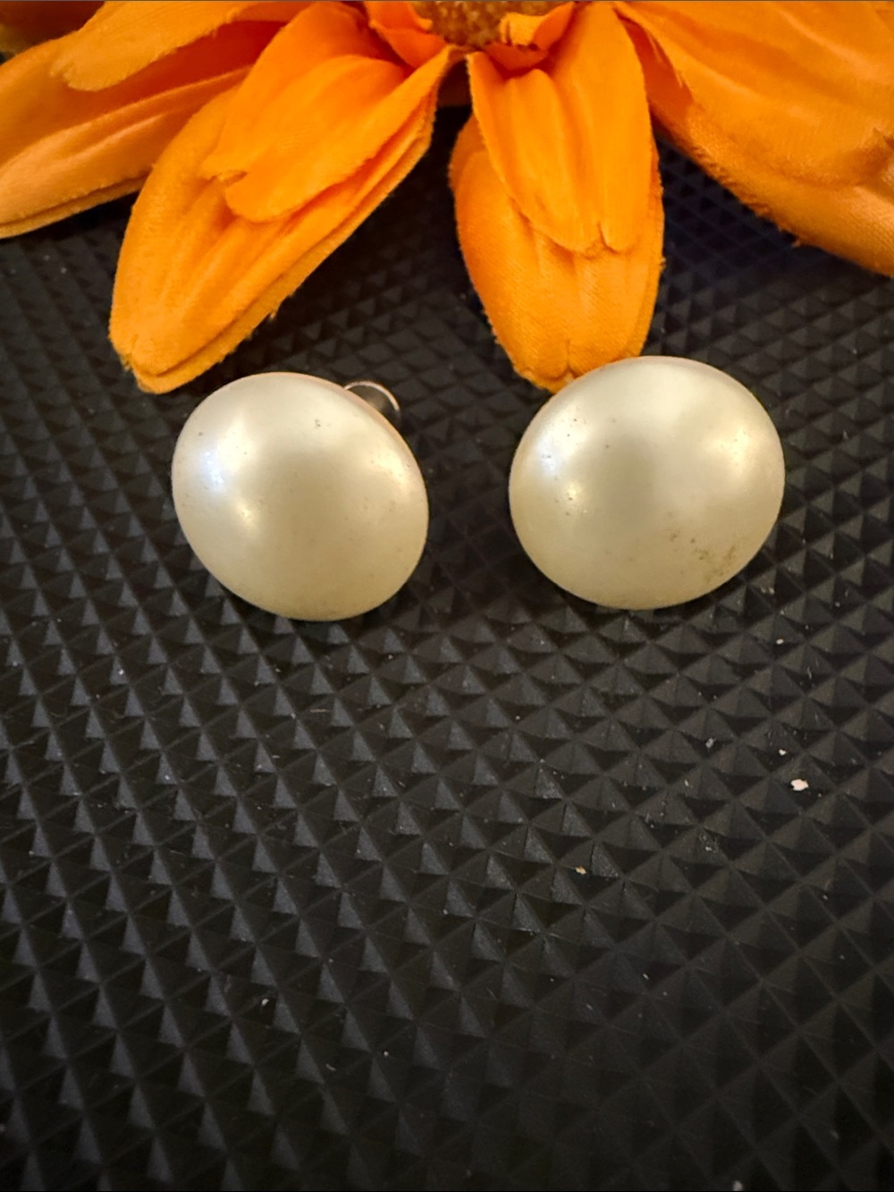 Classic Ivory Pearl Dome Clip-On Earrings